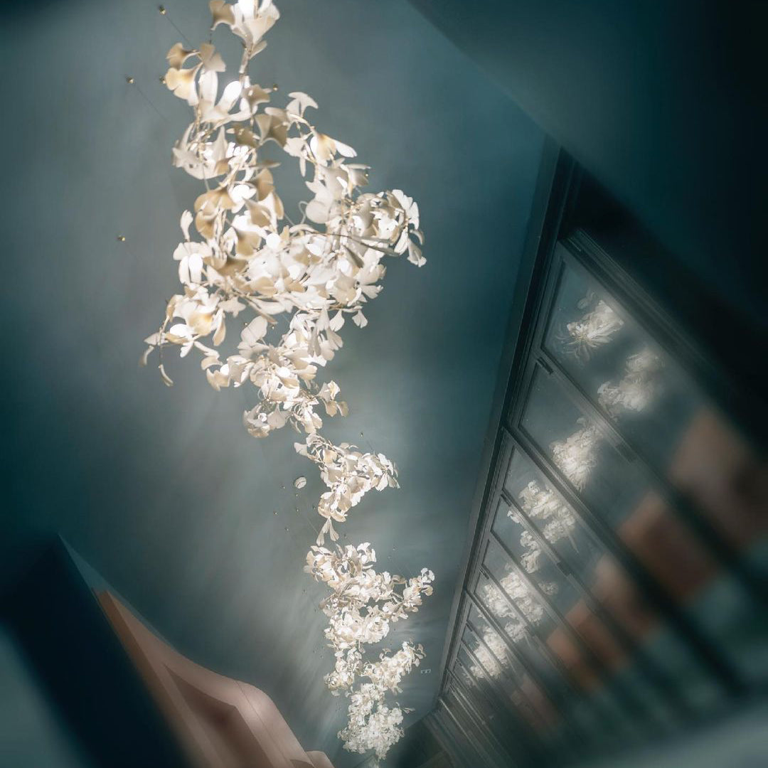 Gingko Leaves Chandelier 196.8"