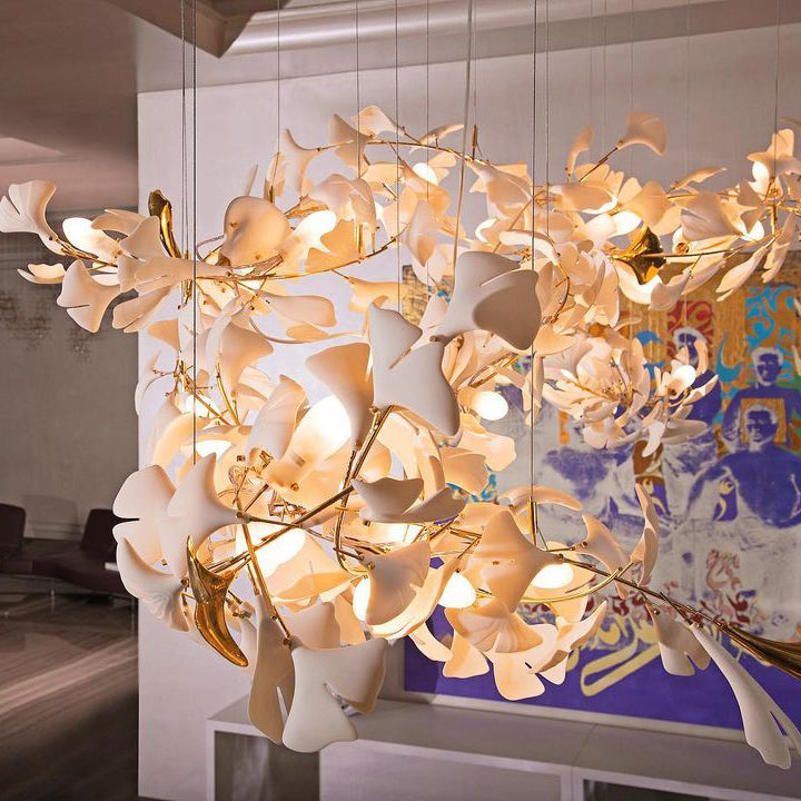 Gingko Leaves Chandelier 196.8"