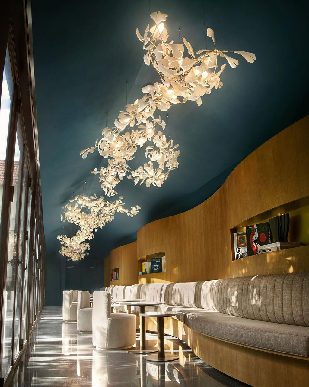 Gingko Leaves Chandelier 196.8"