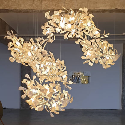 Gingko Leaves Chandelier 196.8"