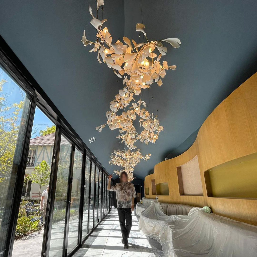 Gingko Leaves Chandelier 196.8"