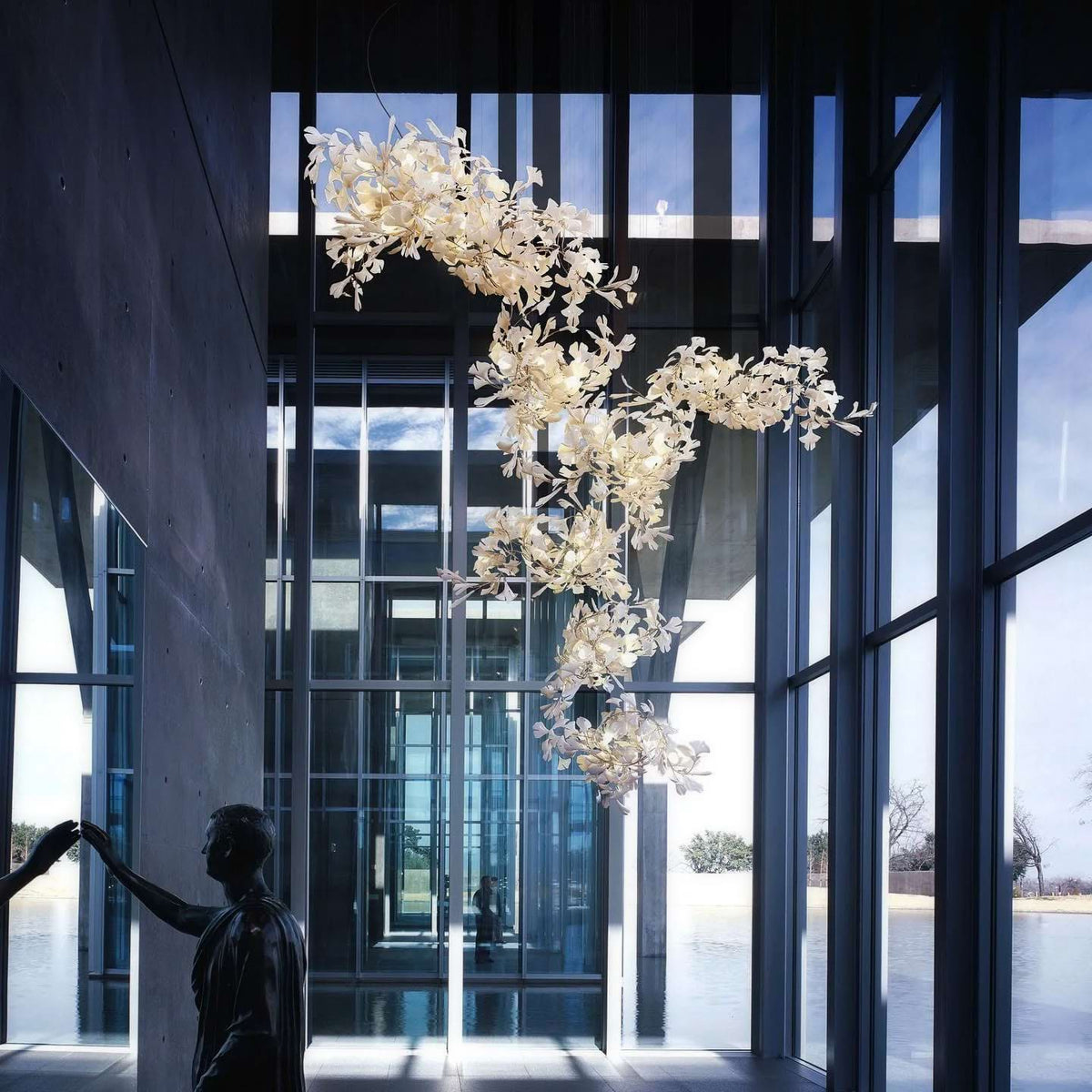 Gingko Leaves Chandelier 196.8"