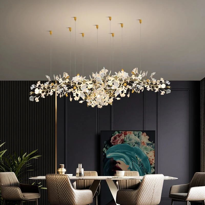 Gingko Leaves Chandelier 196.8"