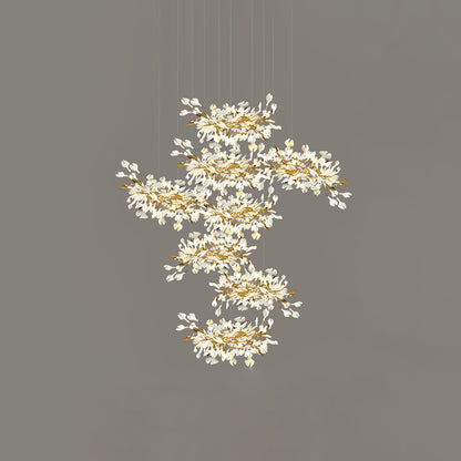 Gingko Leaves Chandelier 196.8"