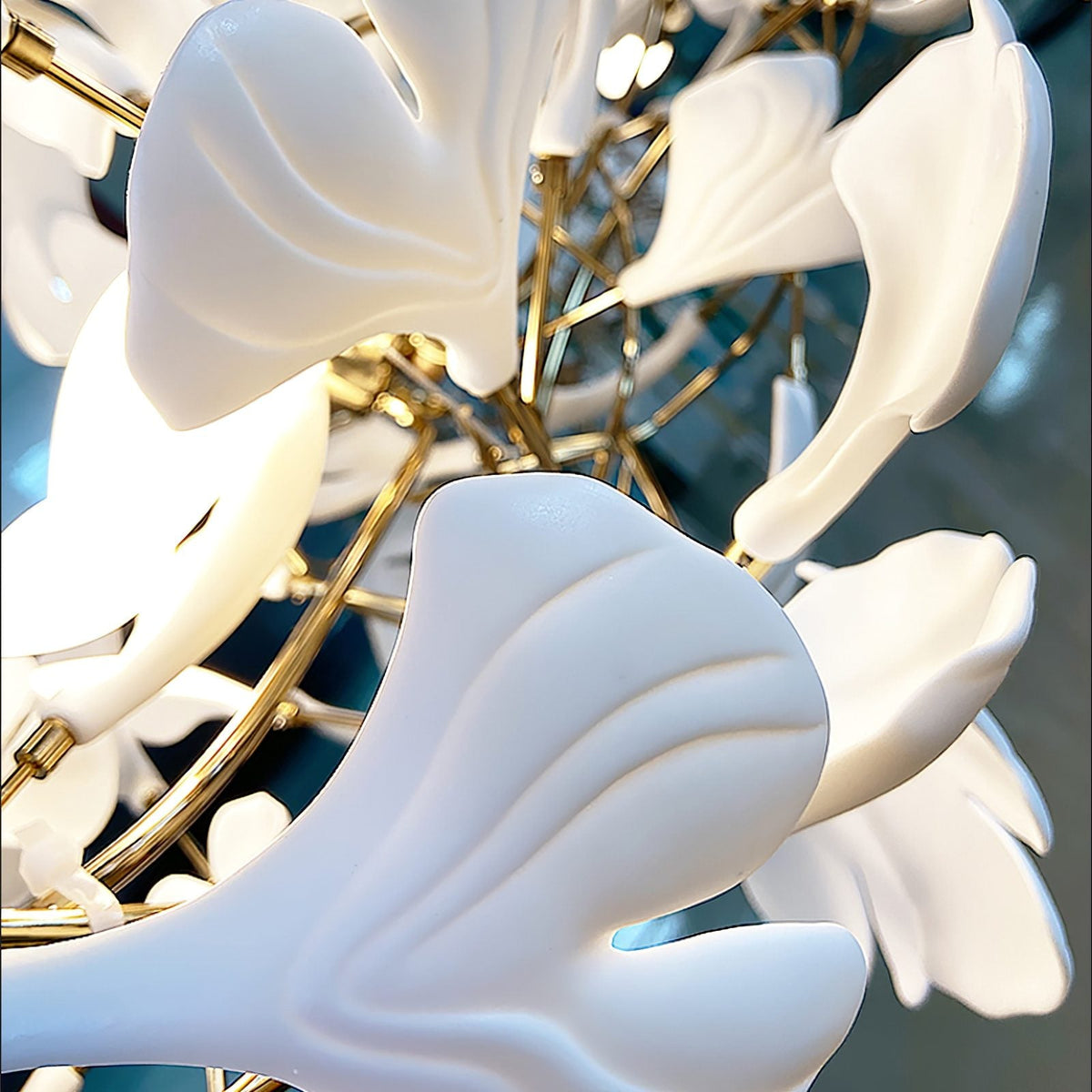 Gingko Leaves Chandelier 196.8"