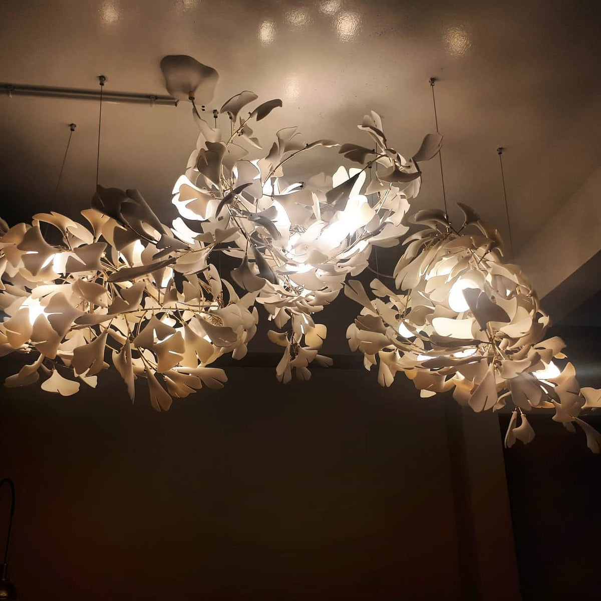 Gingko Leaves Chandelier 196.8"