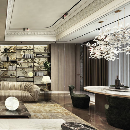 Gingko Leaves Chandelier 196.8"