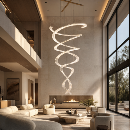 Globo Crystal Halo Chandelier