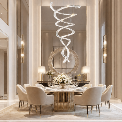 Globo Crystal Halo Chandelier