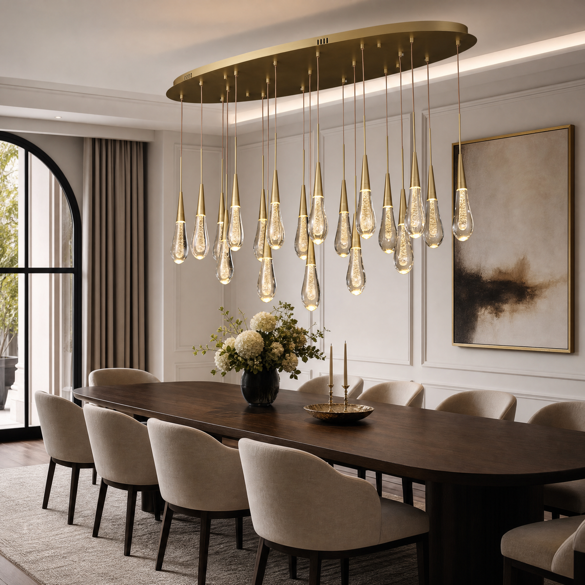 Goccia Oval Chandelier