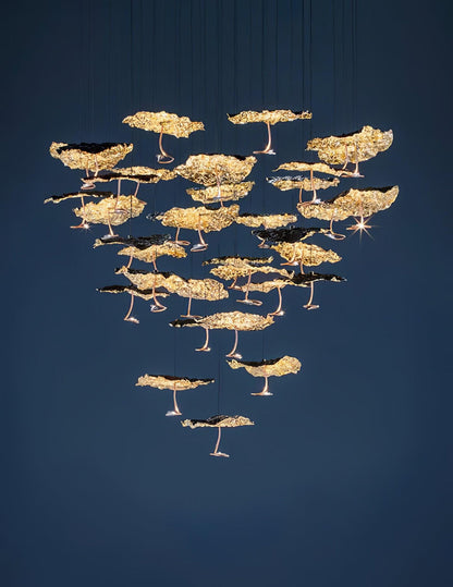 Brass Aviary Constellation Chandelier 20.5" 23.6" 31.5"
