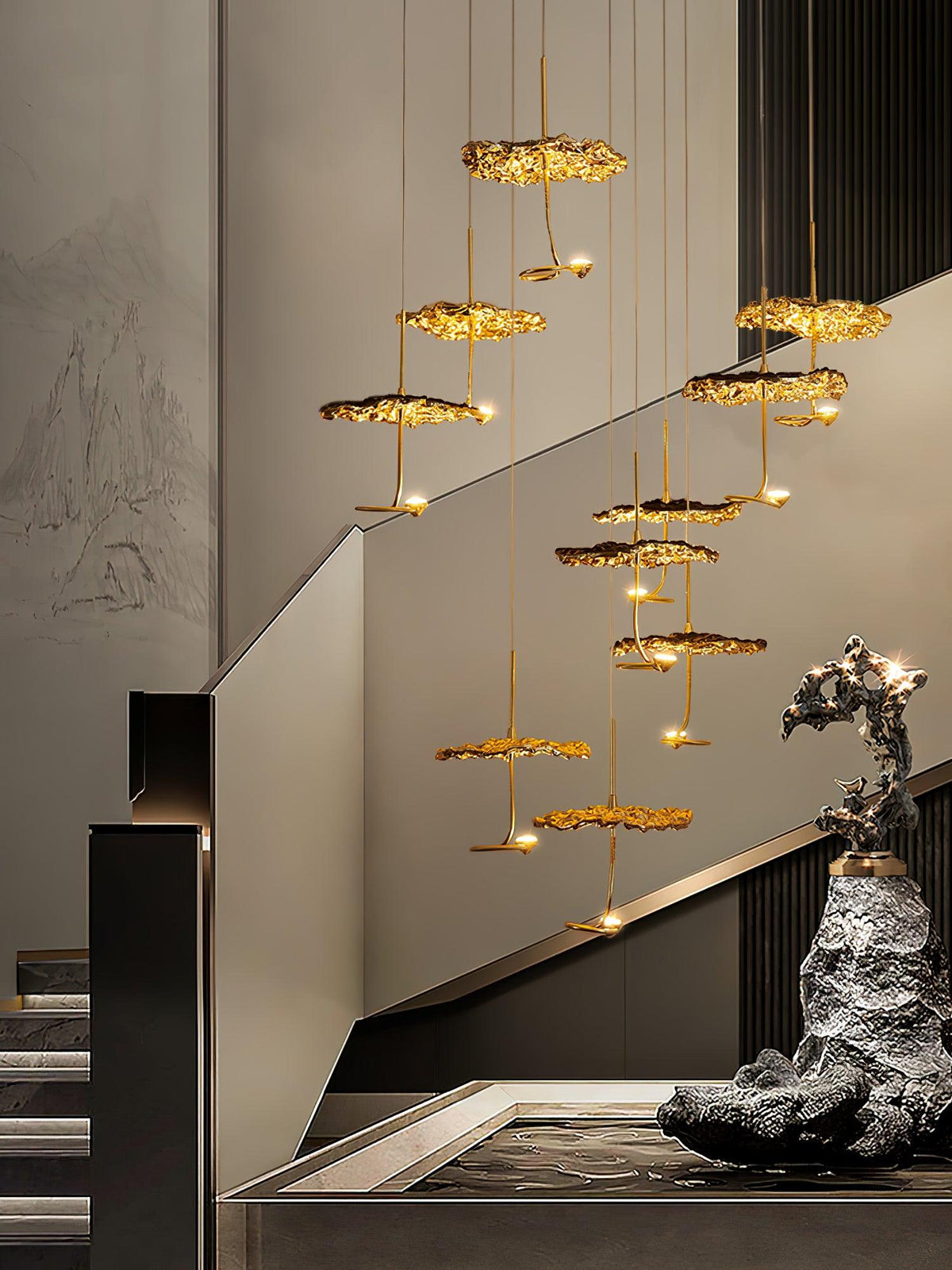 Brass Aviary Constellation Chandelier 20.5" 23.6" 31.5"