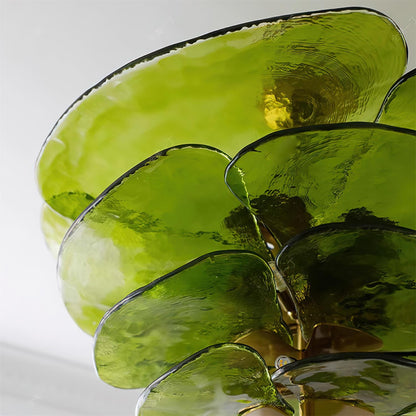 Petals Gold Murano Chandelier 21.6"-39.4"