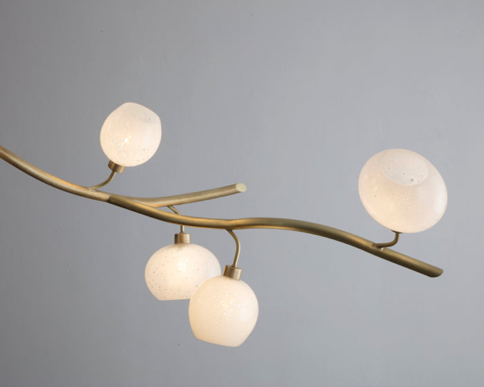 Modern Linear Brass Branches Chandelier for Dining Room - Yovalighting