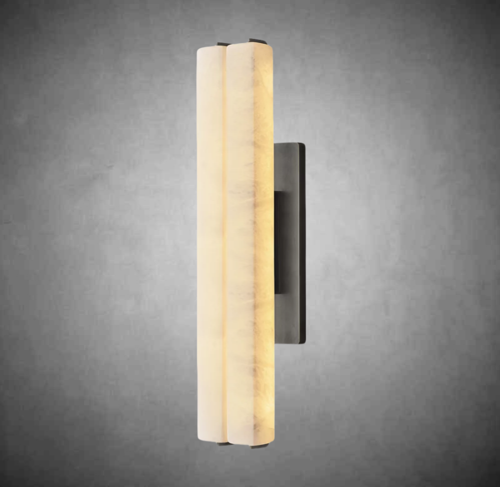 Aurivox Alabaster Double Sconce