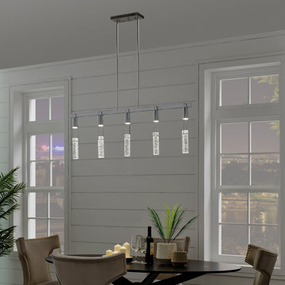 Harmony 5 Light Chandelier Chrome