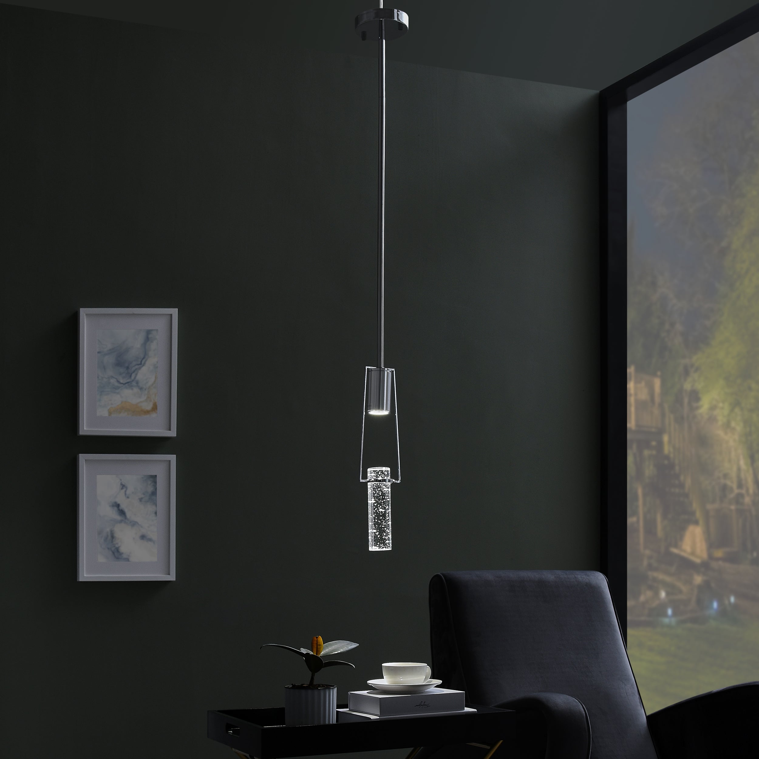 Harmony Single Pendant Chrome