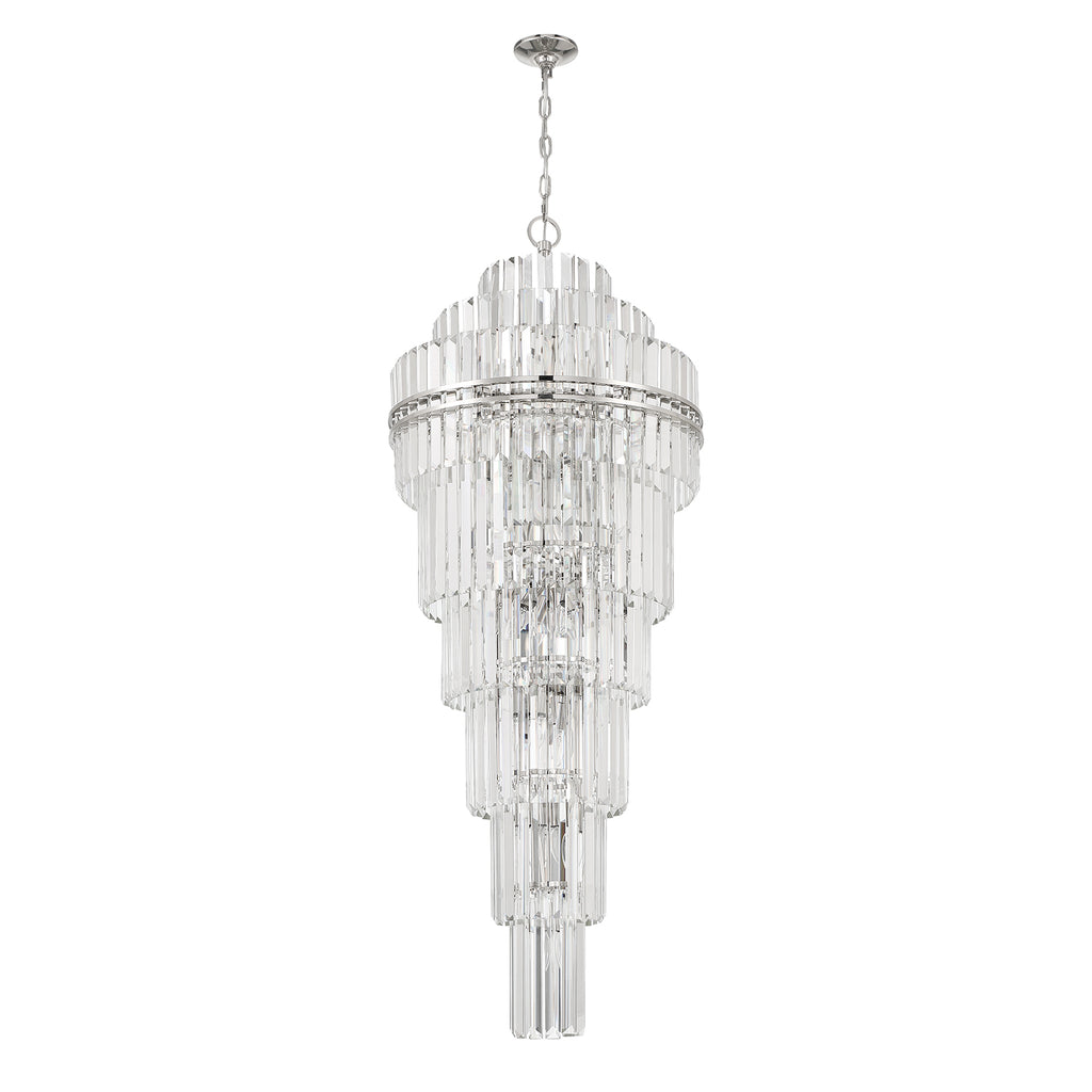 Hayer Multi-Layer Crystal 31 Light Chandelier