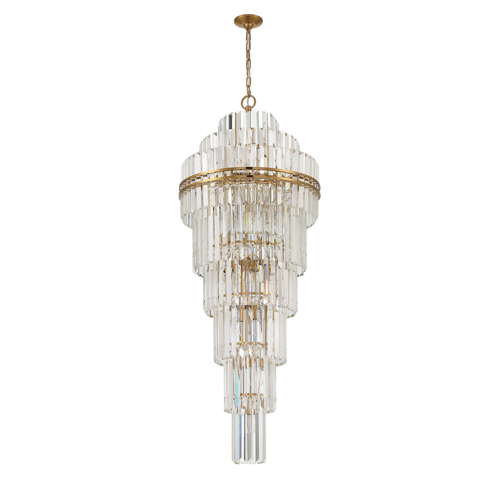 Hayer Multi-Layer Crystal 31 Light Chandelier