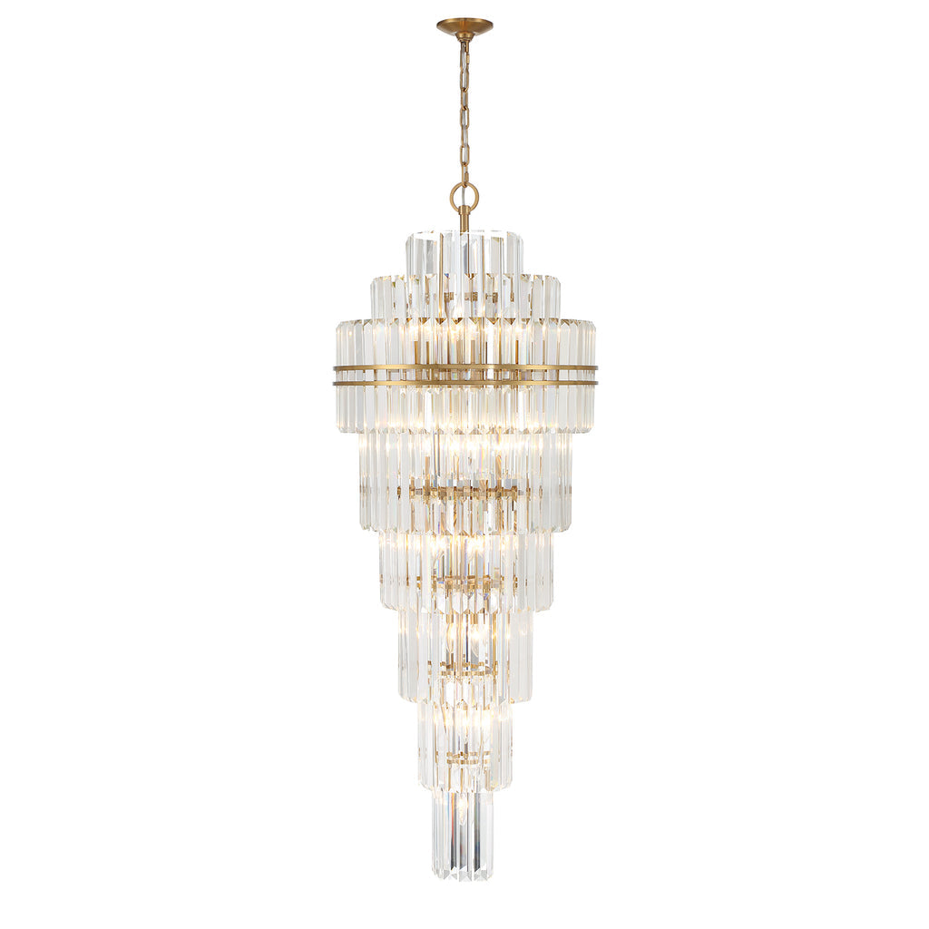 Hayer Multi-Layer Crystal 31 Light Chandelier