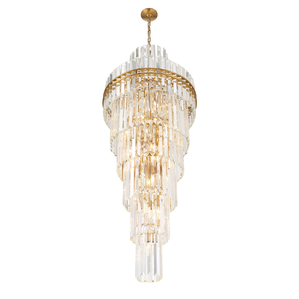 Hayer Multi-Layer Crystal 31 Light Chandelier