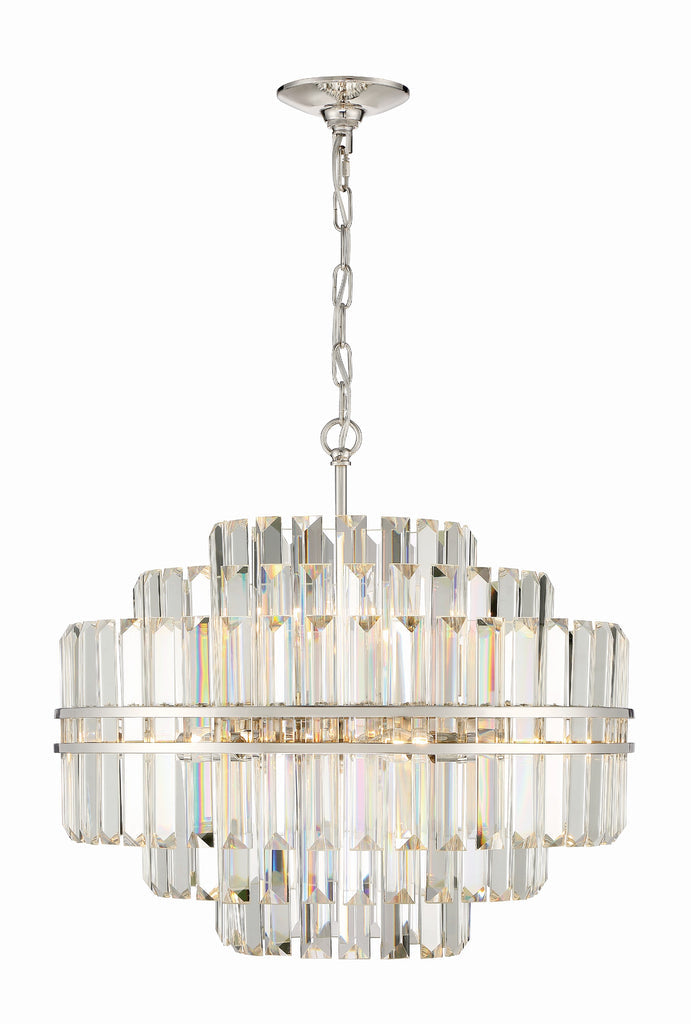 Hayer Round Crystal 12 Light Chandelier