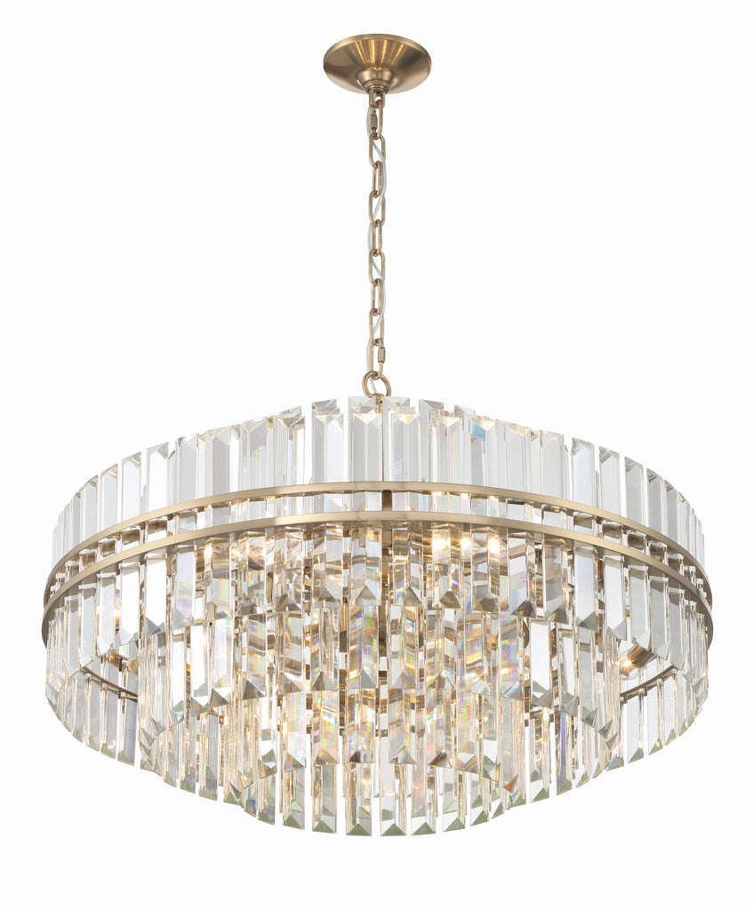 Hayer Round Crystal 16 Light Chandelier