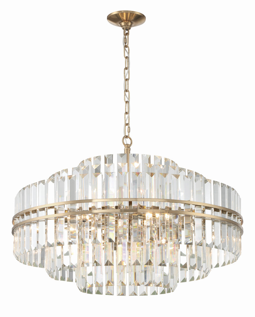 Hayer Round Crystal 16 Light Chandelier