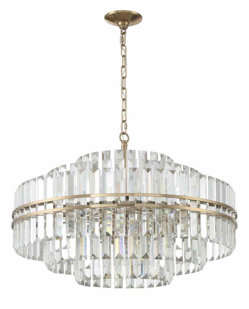 Hayer Round Crystal 16 Light Chandelier