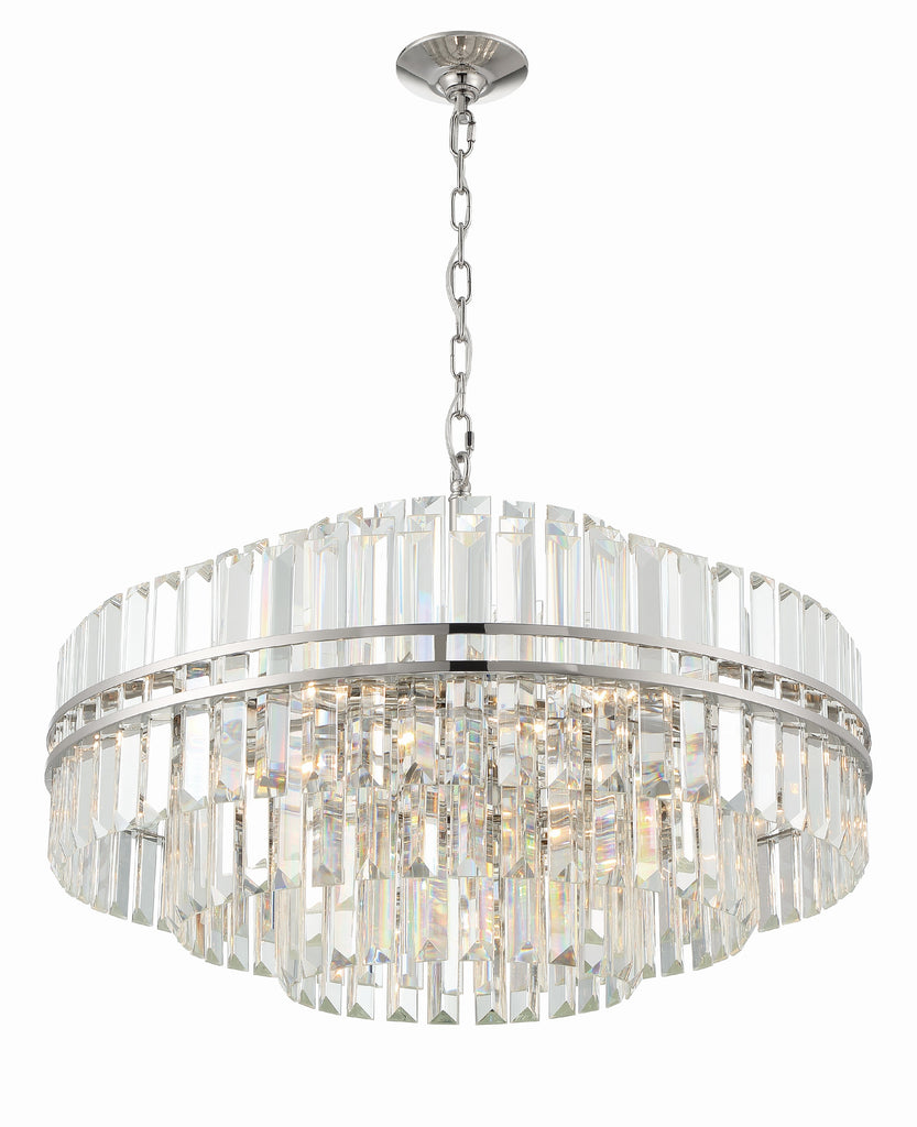 Hayer Round Crystal 16 Light Chandelier