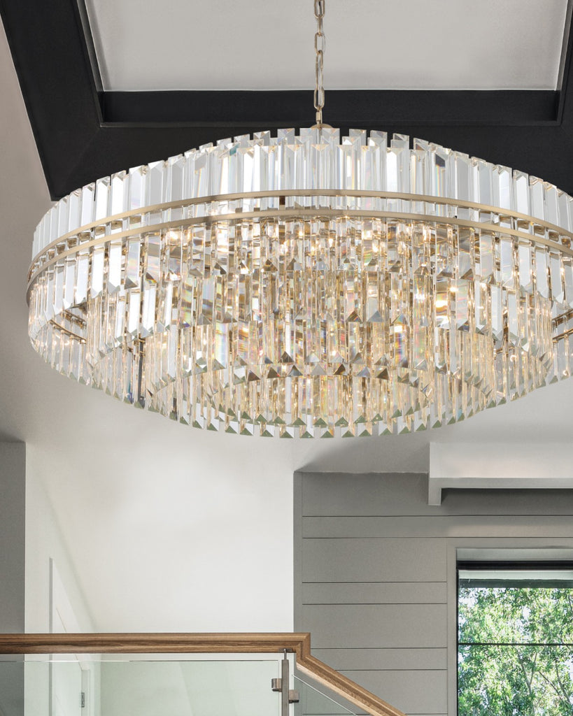 Hayer Round Crystal 32 Light Chandelier