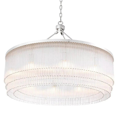 Hector L Modern Brass Glass Chandelier