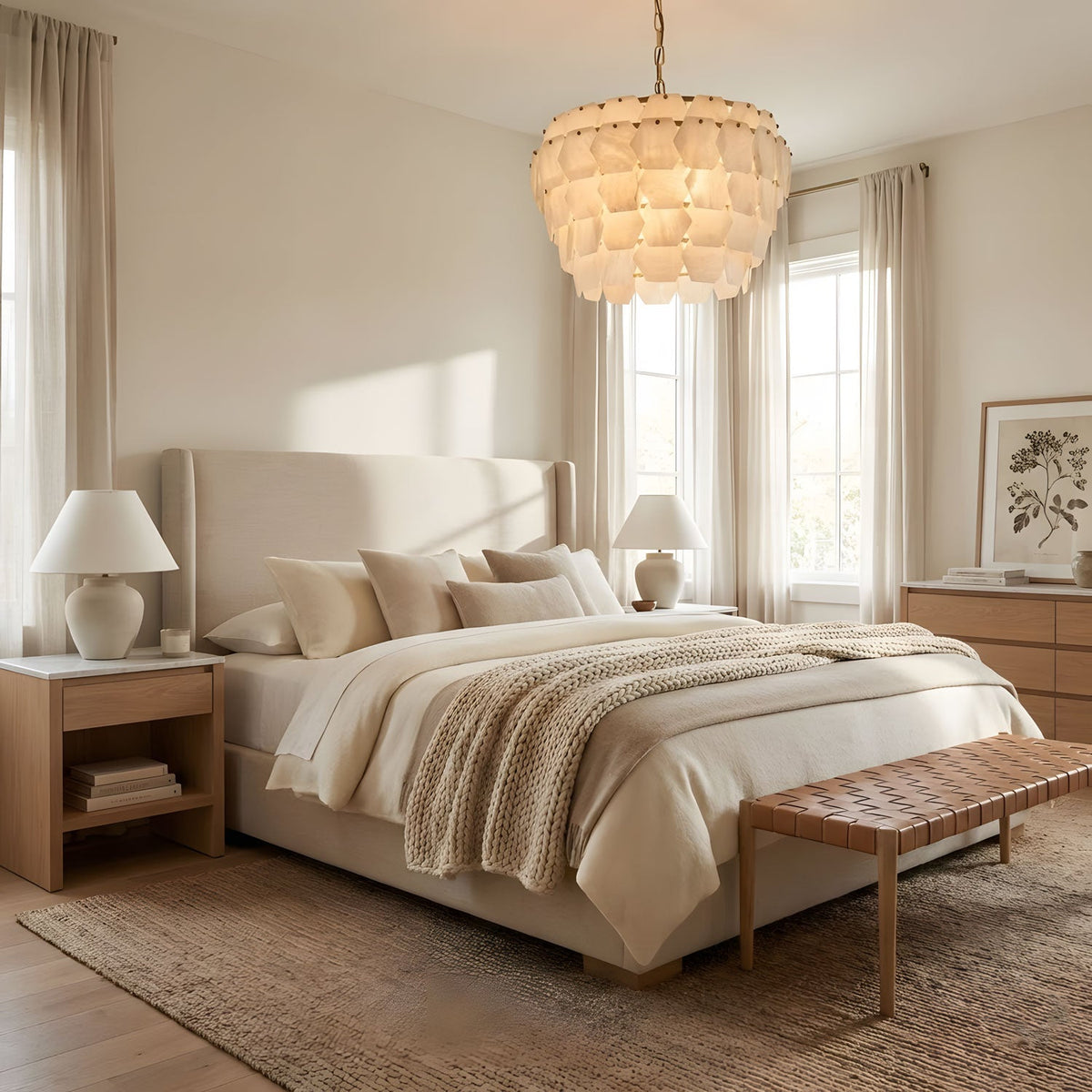 Hexa Cloud Alabaster Pendant Light - Vakkerlight