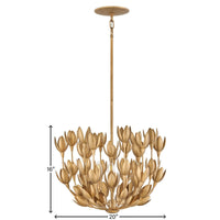 Flora 20 Inch 3 Light LED Chandelier