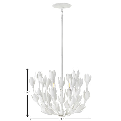 Flora 20 Inch 3 Light LED Chandelier