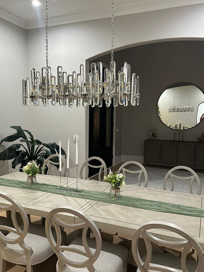 Boniton Prism Linear Chandelier 72"，28-Lights