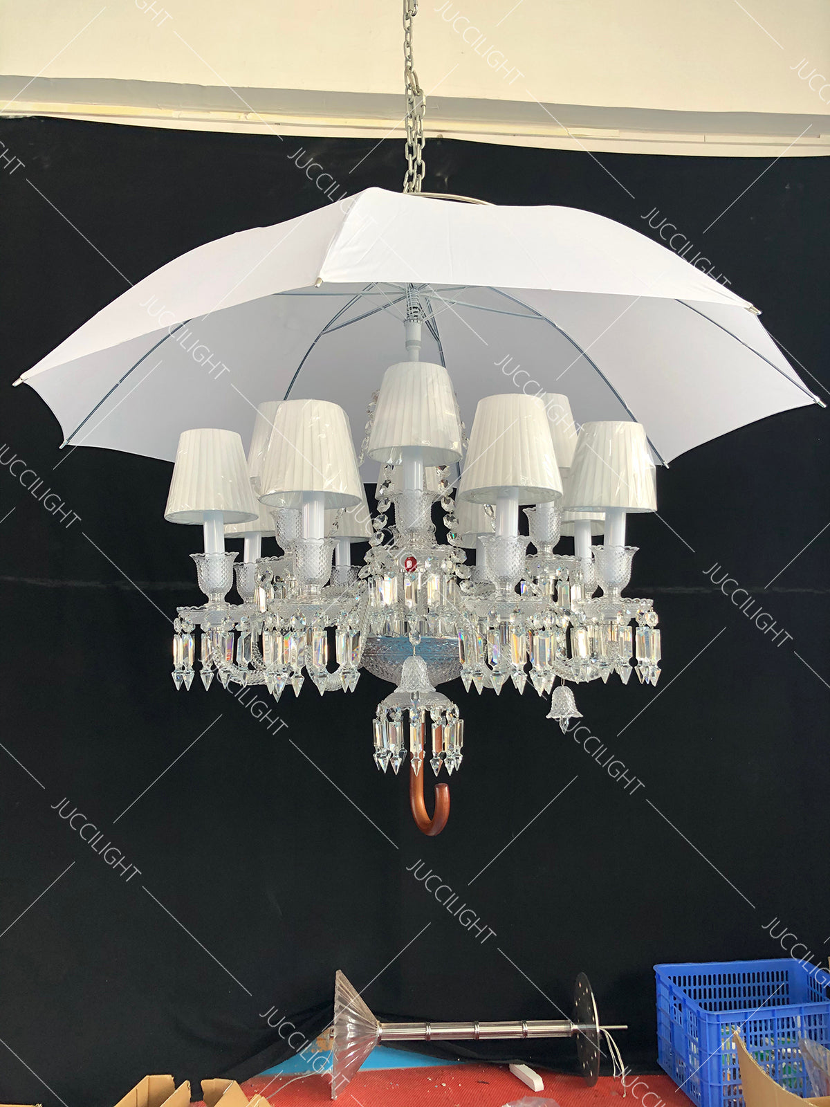 Arcadian Style Marie Coquine Crystal Chandelier