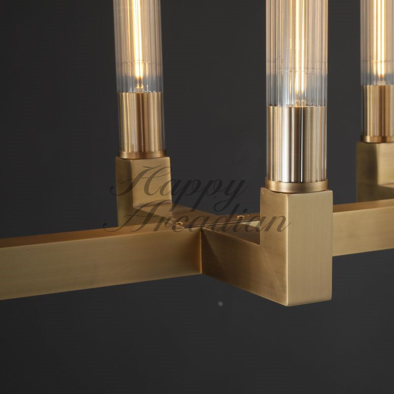 HA Candlestick Linear Chandelier Lighting 55'' 67"