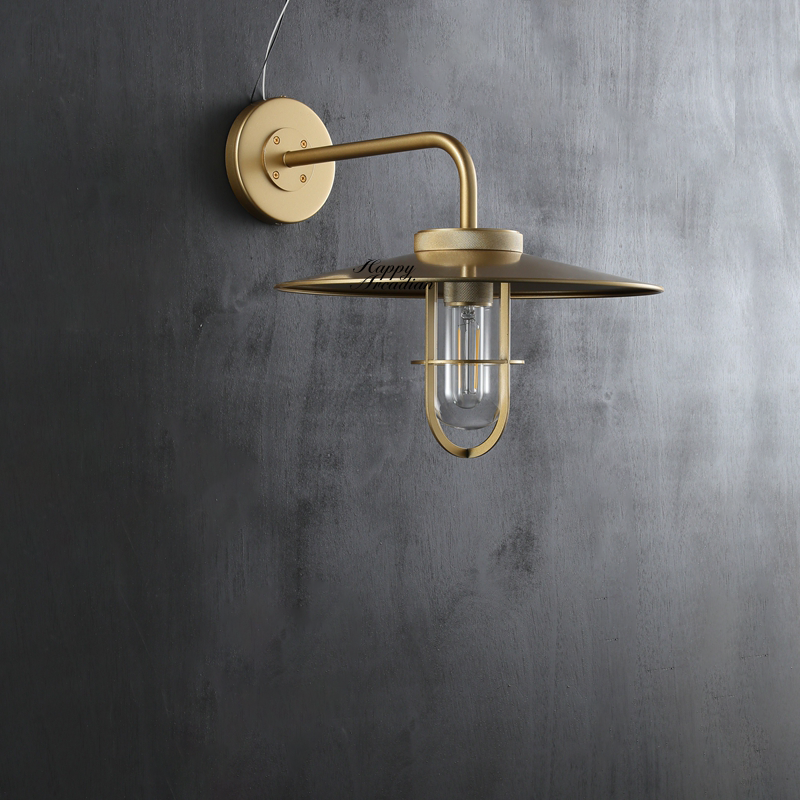 Randy Outdoor Industrial Metal Wall Sconce Fixture