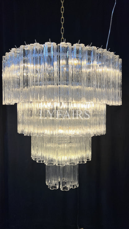 Modern Art Design 3/4/5/7-Tier Hand-blown Glass Tiered Chandelier