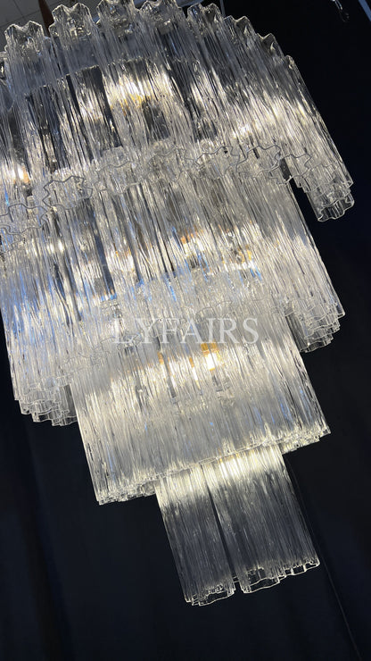 Modern Art Design 3/4/5/7-Tier Hand-blown Glass Tiered Chandelier