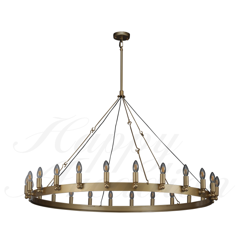 HA Radiant Vintage Lamps, Outdoor Chandelier  Lighting