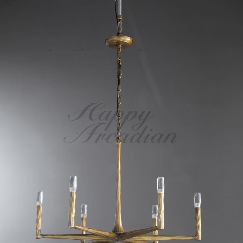 Briony Forged Round Chandelier 36''48"60''72''