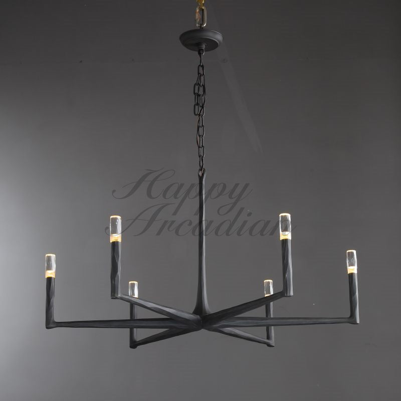 Briony Forged Round Chandelier 36''48"60''72''