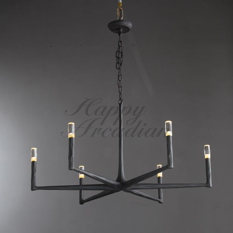 Briony Forged Round Chandelier 36''48"60''72''