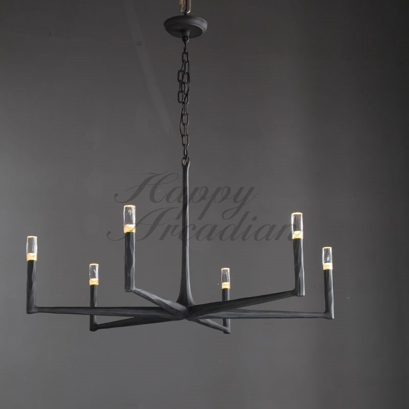 Briony Forged Round Chandelier 36''48"60''72''