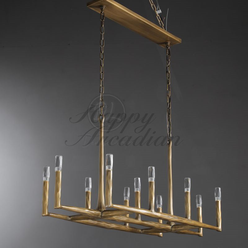 Briony Forged Linear Chandelier 54"72''96''