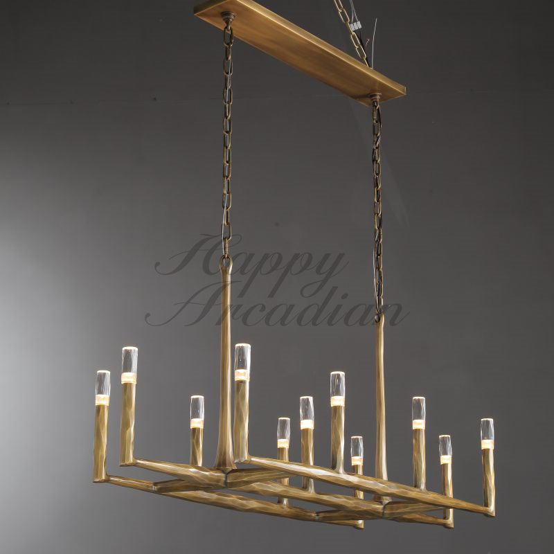 Briony Forged Linear Chandelier 54"72''96''