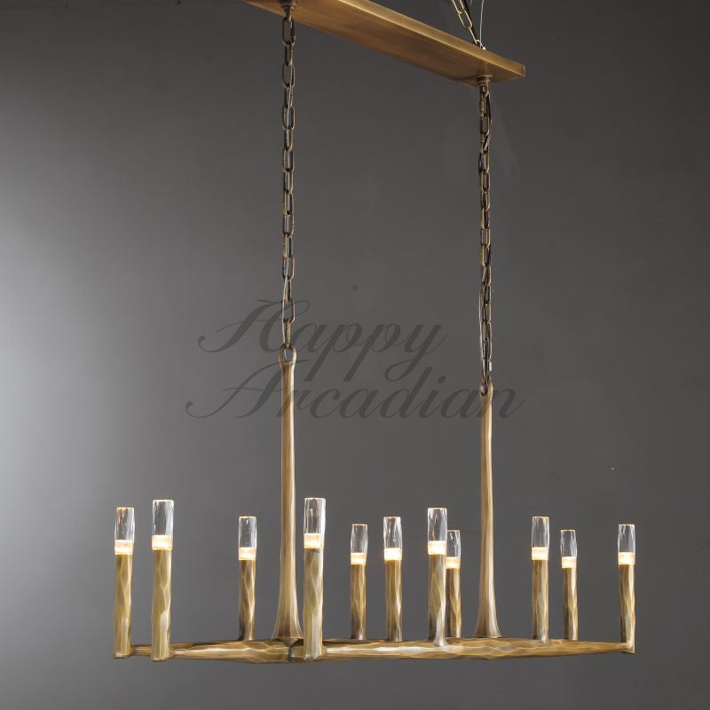 Briony Forged Linear Chandelier 54"72''96''