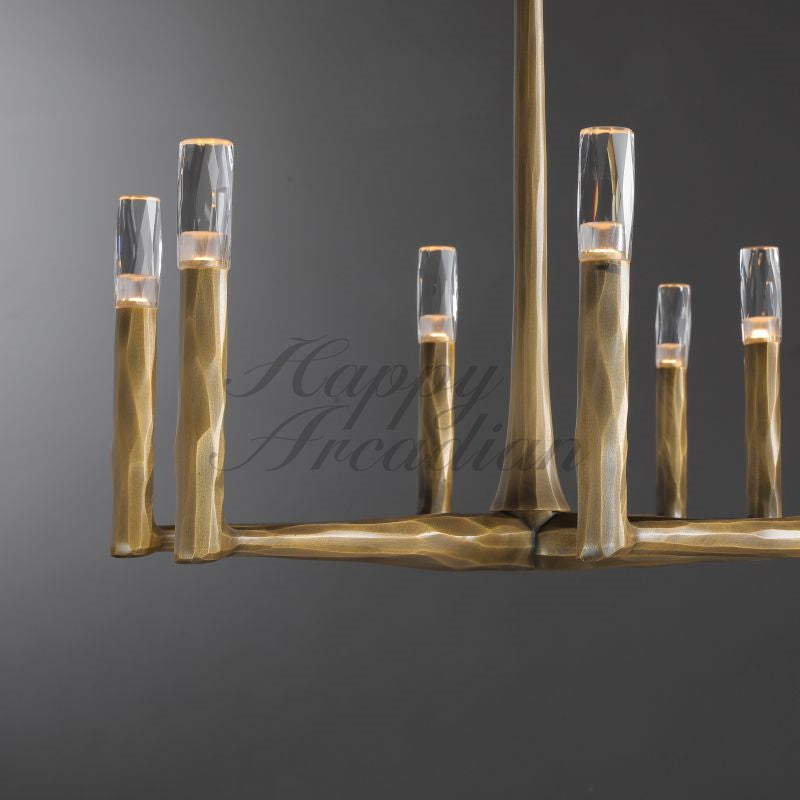 Briony Forged Linear Chandelier 54"72''96''